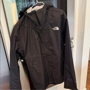 The North Face Navy Dark Blue Hooded Rain Jacket